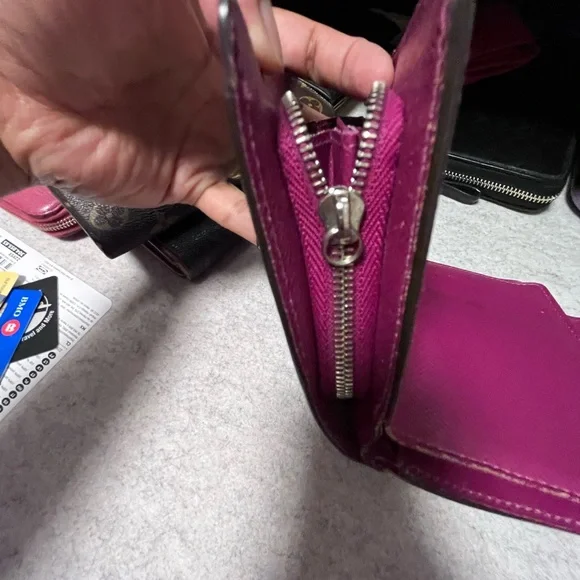 LV Epi Purple Trifold Wallet - Picture 8 of 9